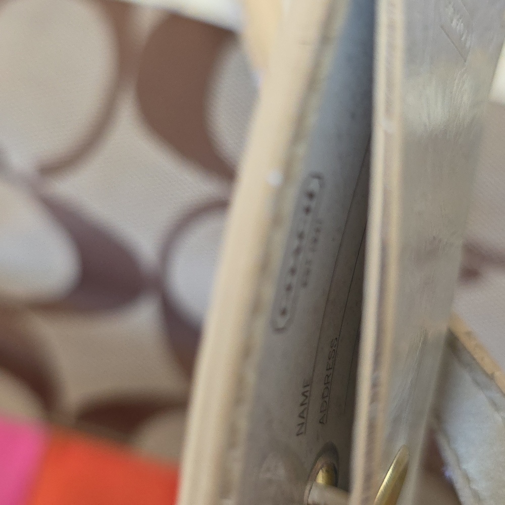 Coach Signature Brown Shoulder Bag with Multicolor Stripes - Vintage Y2K - Picture 8 of 8